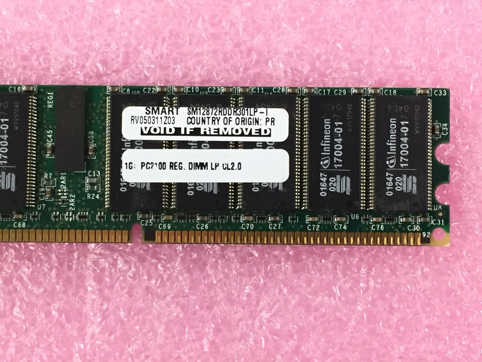 Smart Modular Technologies SM5722845D8E8CHIBH PC2100R-25330-N0 ECC REG DDR