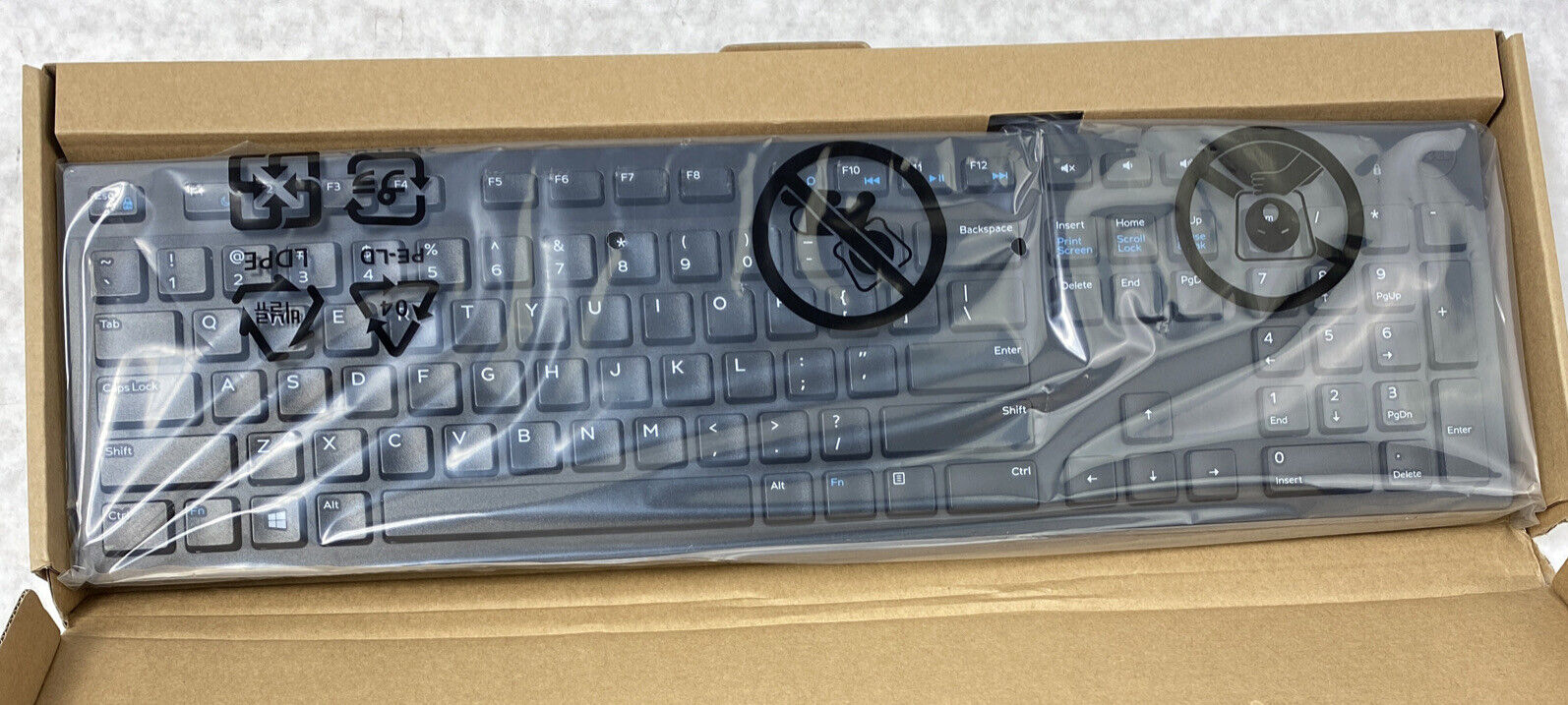 Dell 0G4D2W Wired USB KB216-BK-US Keyboard with Multimedia Controls Black