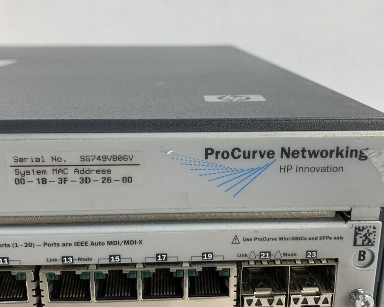 HP ProCurve Network Switch J8773A 4208VL Chassis w/ 6x J8768A and 2x J9033A