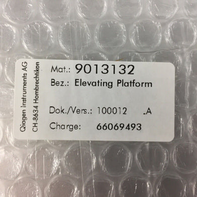 Brand New Qiagen 9013132 1747250-00 Elevating Platform