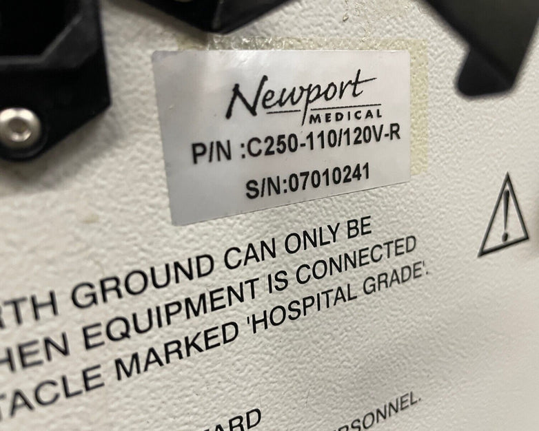 Newport Medical C250 Air Compressor C250-110/120V-R, 39.5 Hours, NMI