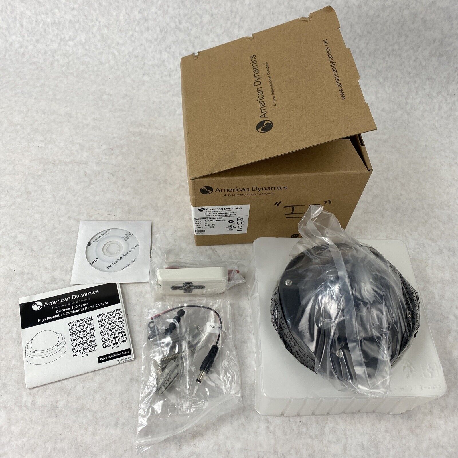 American Dynamics ADCA7DBOC4RN Outdoor IR Black 690HTVL-E 2.8-10mm TDN Clear