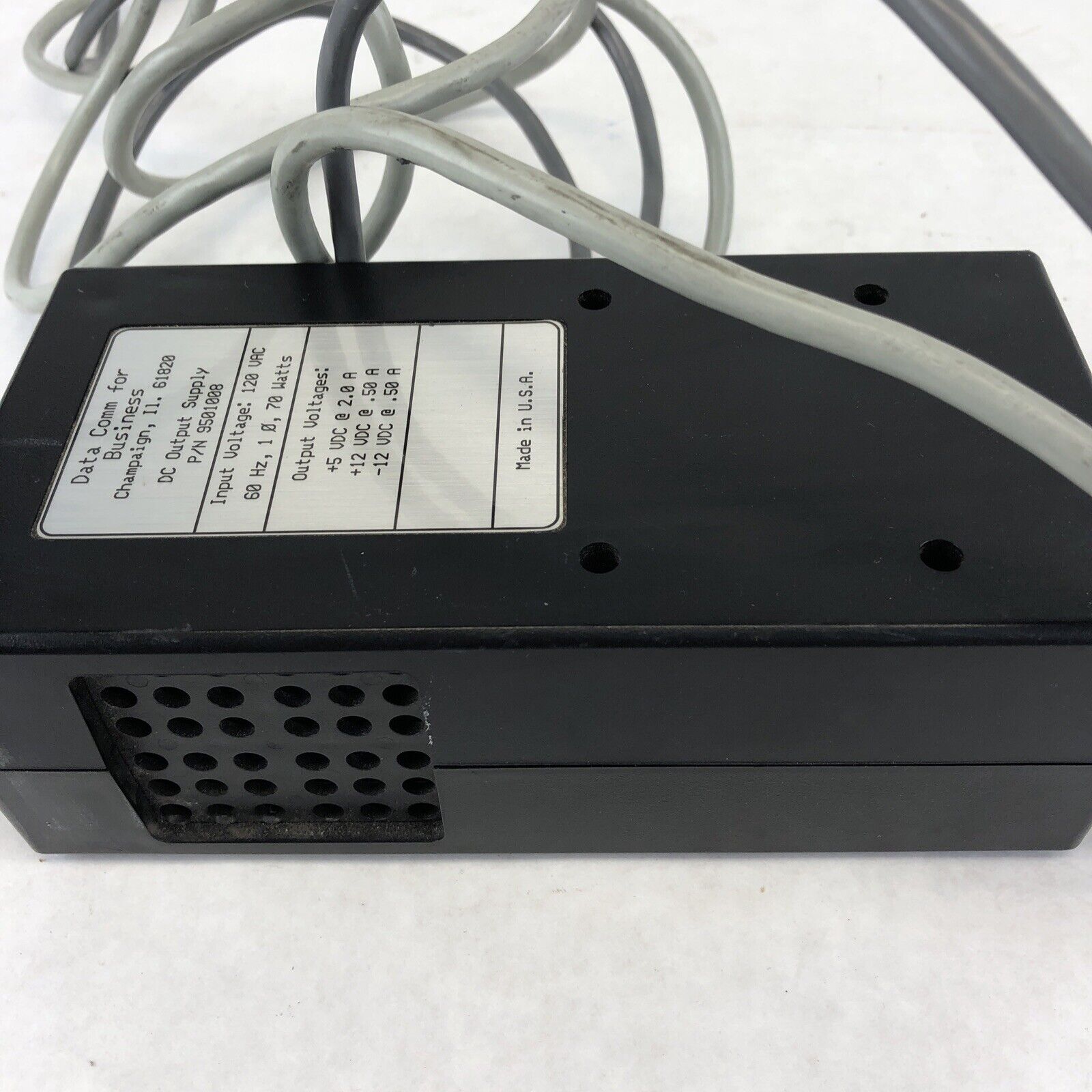 DataComm 9501008 DC Output Supply 60HZ 70 WATT-5