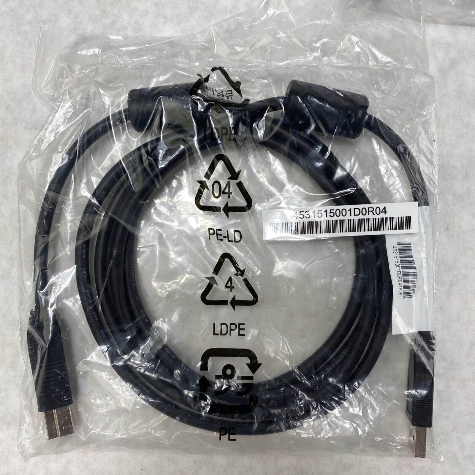 Lot(5) Genuine HP 917468 SS USB 3.0 Cable A-Male to B-Male 6ft Black