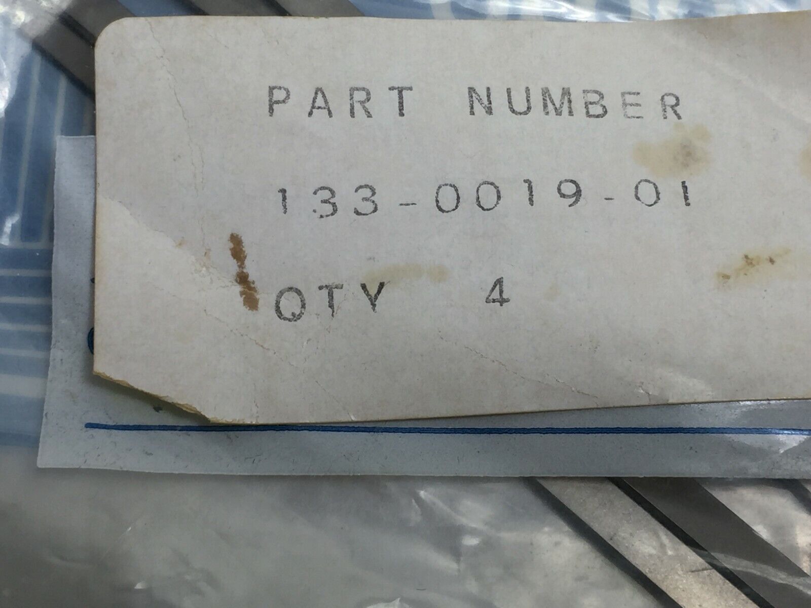 Part Number 133-0019-01  Lot of 4