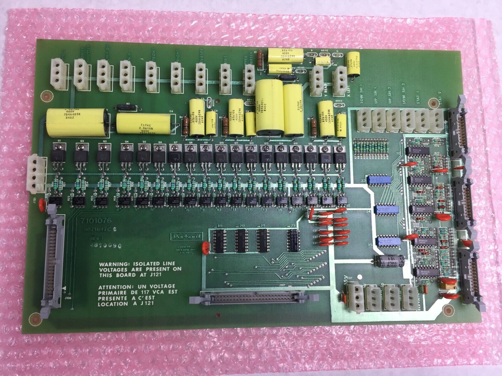 Vintage 1982 Packard 5071647C  BE E-1 Circuit Board