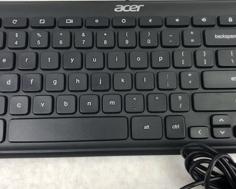 Lot of 2 Acer KB69211 USB Wired Slim Office Home Keyboard - Black