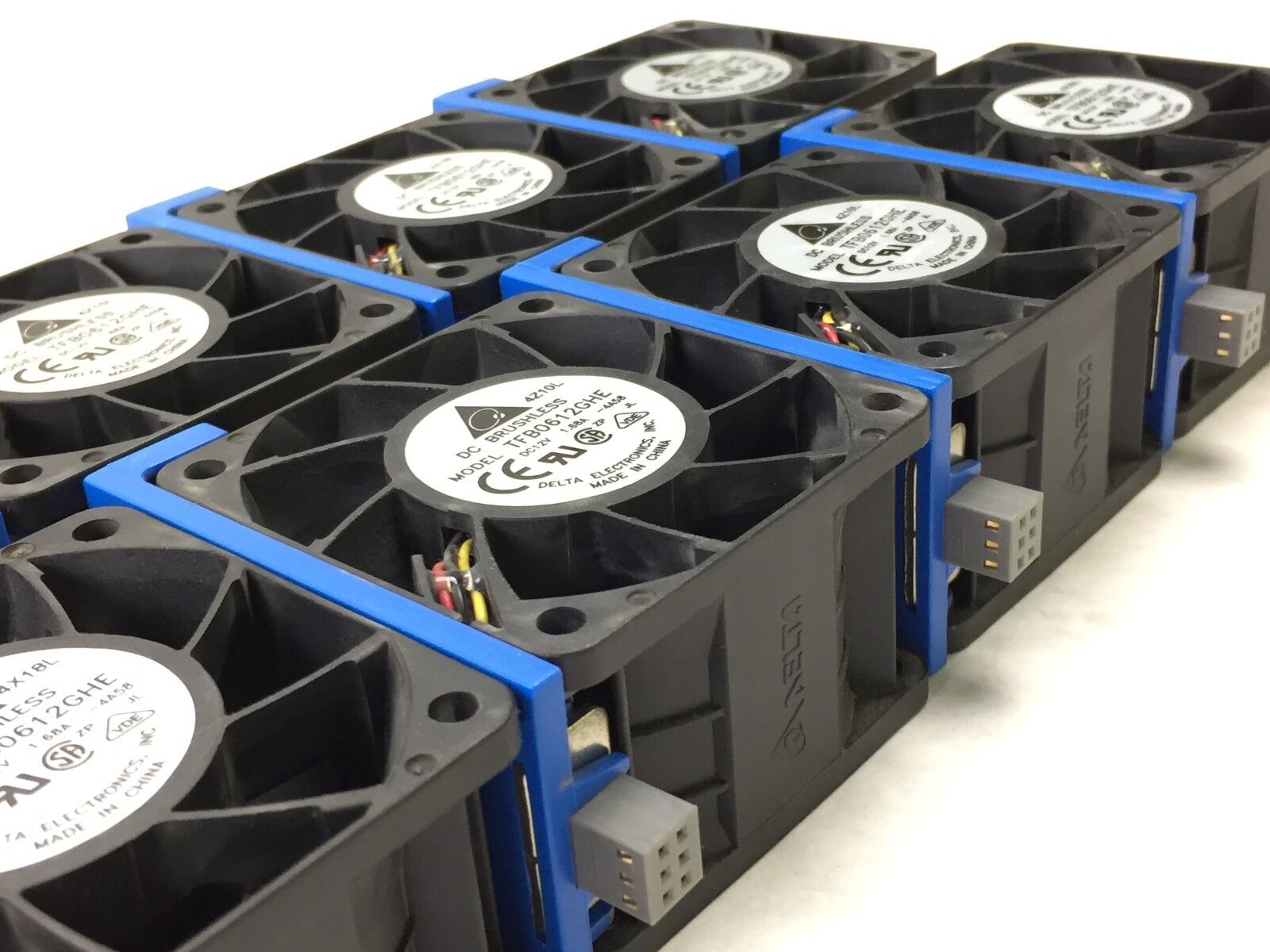 Delta TFB0612GHE 12V 1.68A DC Brushless Fan 60mm  Lot of 8