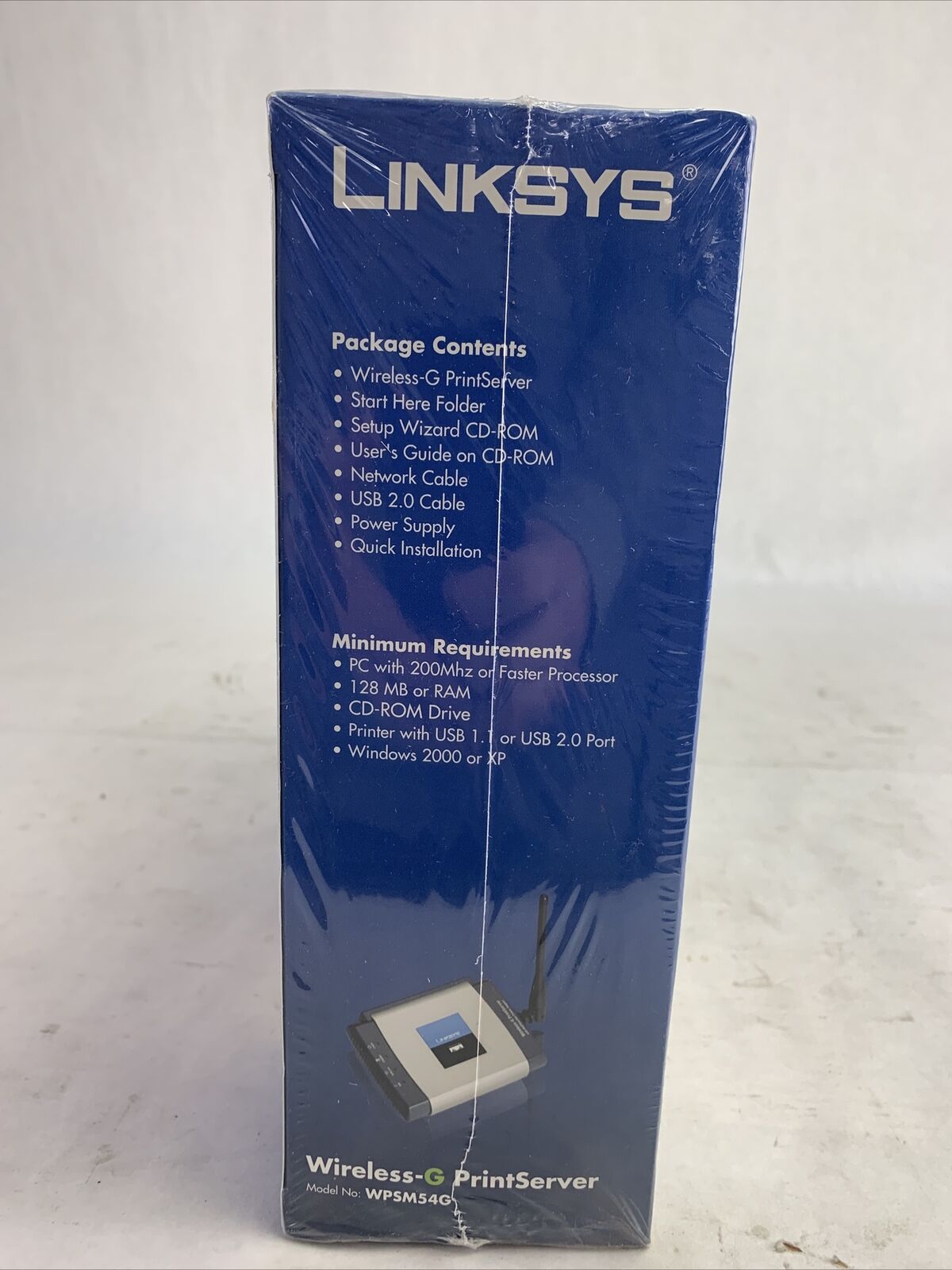 Linksys Wireless-G PrintServer New In Box WPSM54G