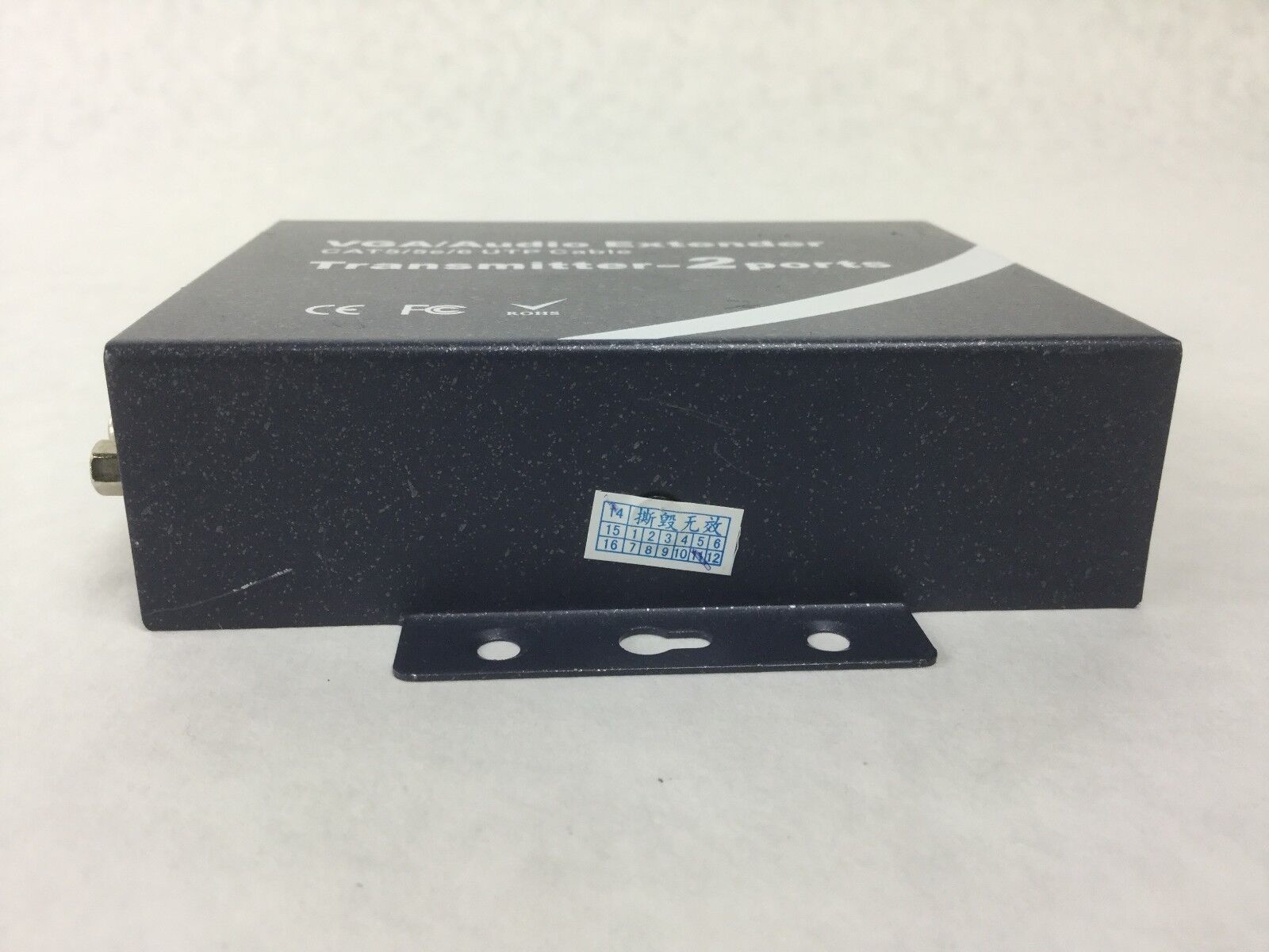 VGA/Audio Extender 1Transmitter-2ports(CAT5/5e/6 UTP Cable)w/Power Supply&Cables