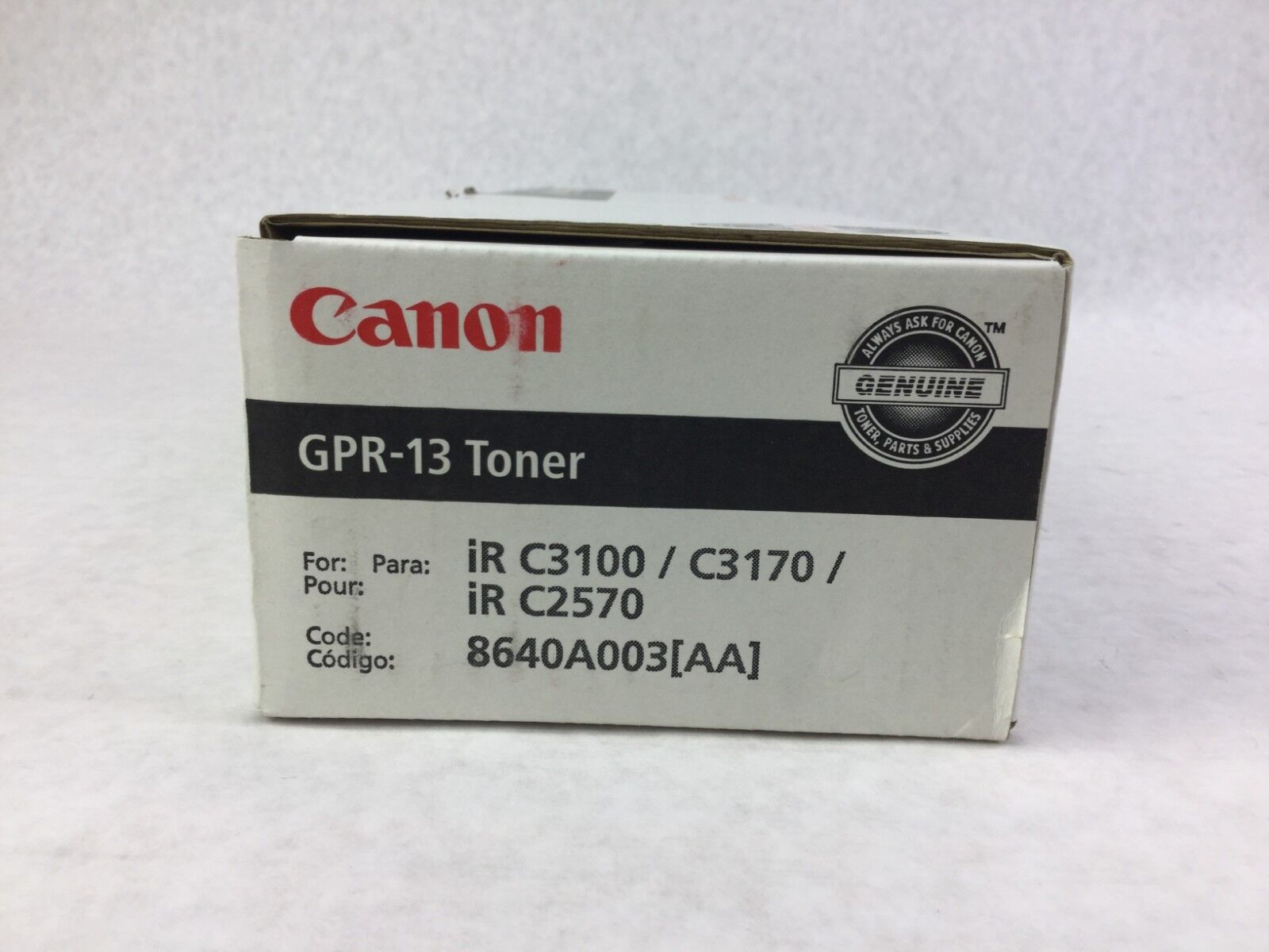 Genuine Canon GPR-13 Black Toner NIB