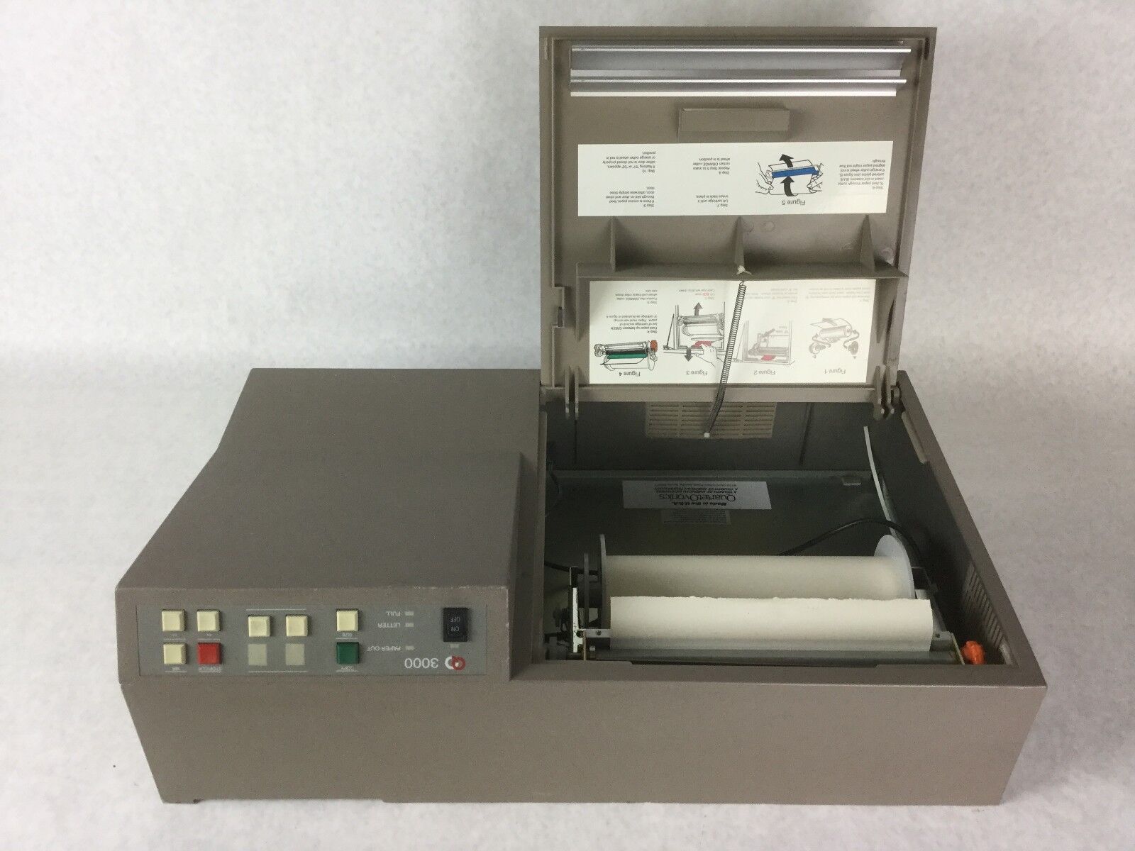 QO 3000 Printer, Powers on, Untested