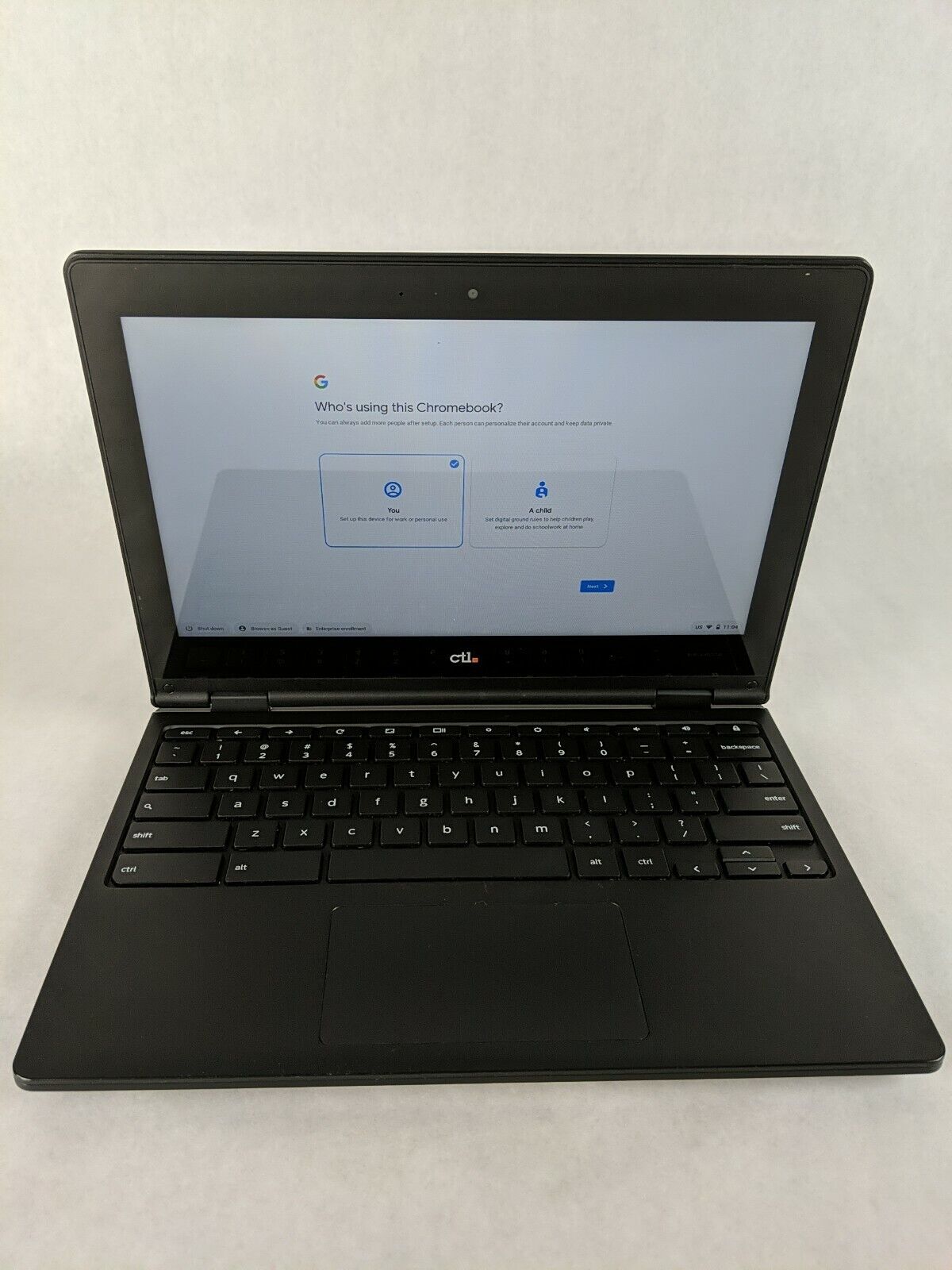 CTL J5 Chromebook 11.6" Touchscreen 4 GB RAM 16 GB eMMC NO CHARGER - Grade B