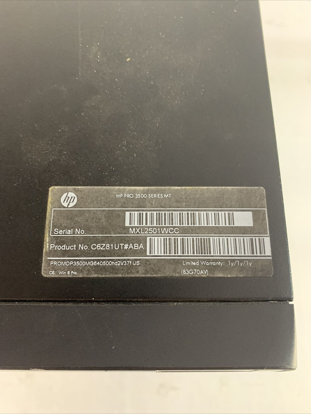 HP rp5800 DT Intel Pentium G850 2.9GHz 2GB RAM No HDD No OS