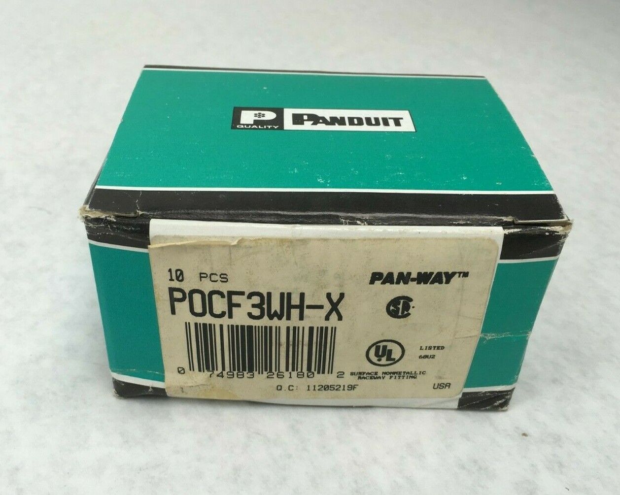 Panduit Pan-Way POCF6WH-X FIT PD6 Box of 10