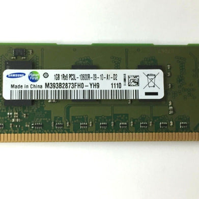 Samsung M393B2873FH0-CH9 1GB DDR3 Registered ECC PC3-10600 1333Mhz 1Rx8 Memory