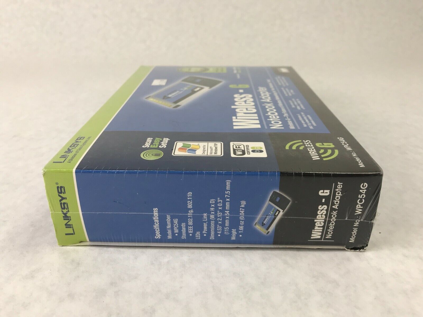 Lot of 2 Linksys Wireless G Notebook Adapter Cisco Systems WPC54G Factory Sealed