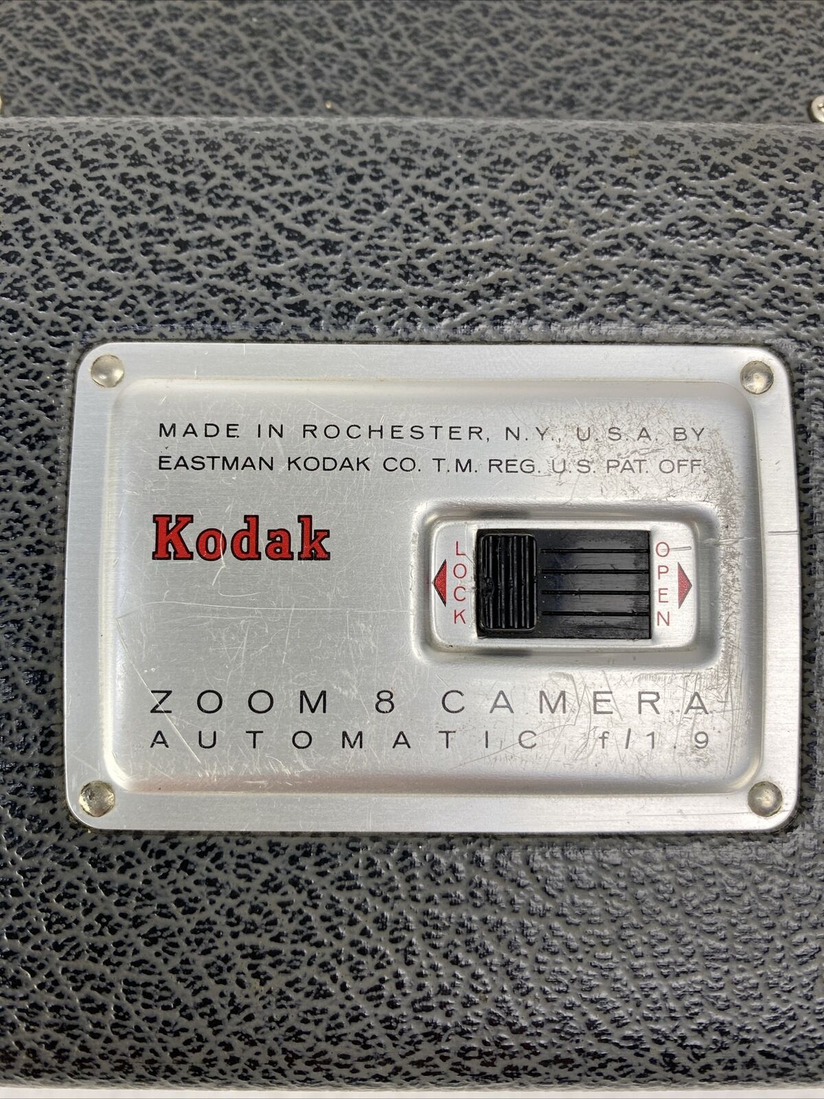Vintage Kodak Electric 8 Movie Camera Zoom Lens f:1.9 USA Made SOLD AS IS