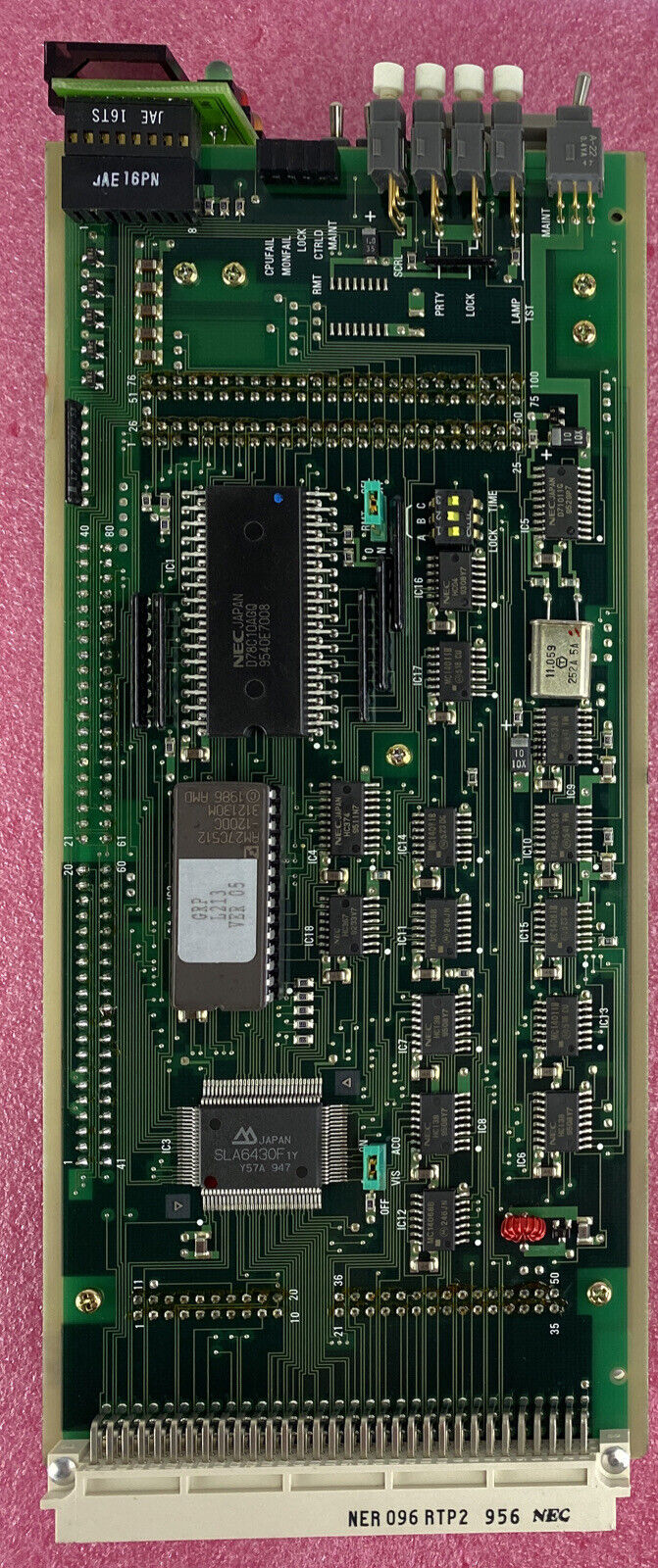 NEC M3A1T034AA RC-28D Alarm Control Unit Y0636E-V02CE NER 096 RTP2 96-01 Y0636