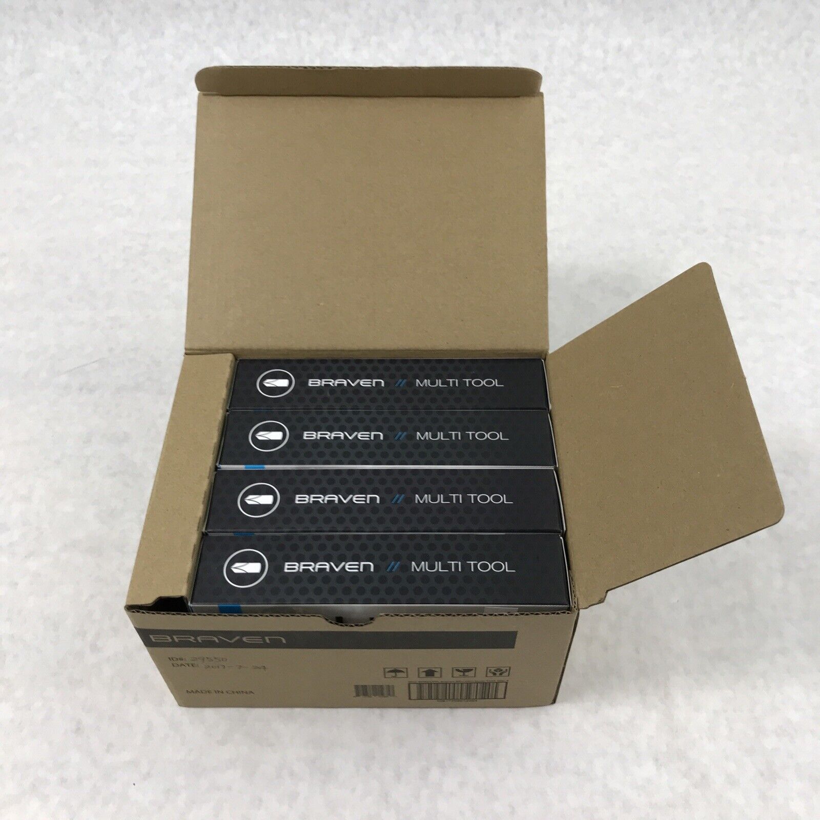 Lot of 4 Braven BRV-PRO Series Accessory Nine Tool Signal Mirror Multi Tool