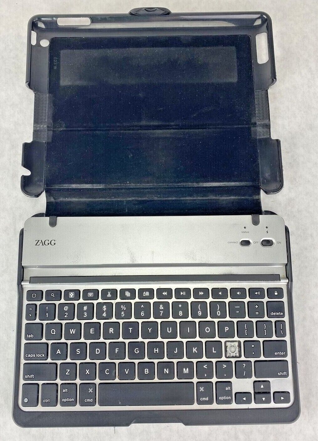 Zagg Folio Bluetooth Keyboard for iPad 2nd/ 3rd/4th Gen Carbon Fiber Black