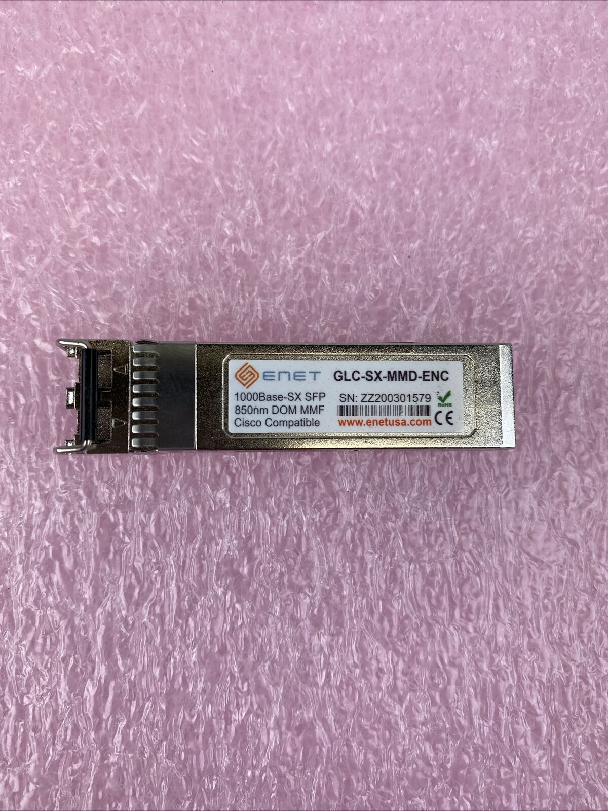 Enet GLC-SX-MMD-ENC / GLCSXMMDENC 1000BASE-SX SFP Transceiver Module 850nm MMF