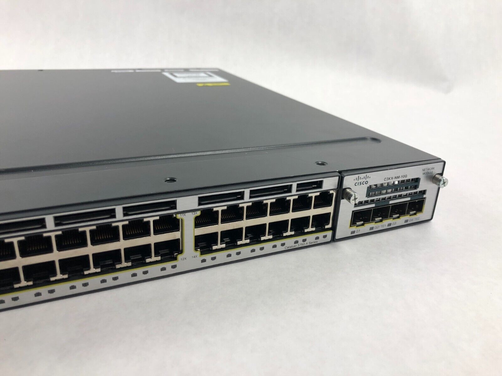 Cisco Catalyst WS-C3750X-24T-S 24-Ports Gigabit Network Switch
