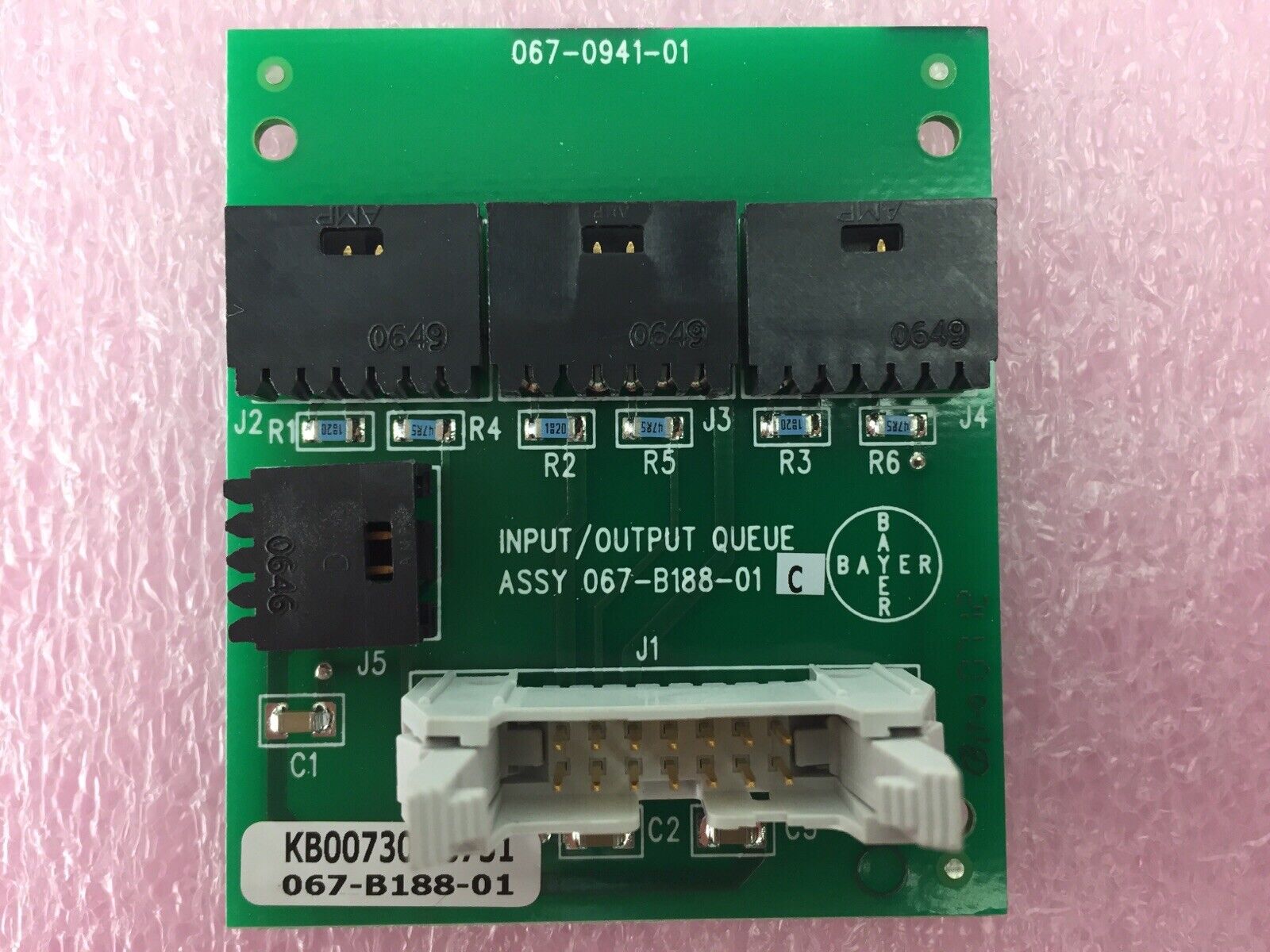 Bayer Input Output Queue Assy - Board 067-B188-01C - 067-0941-01