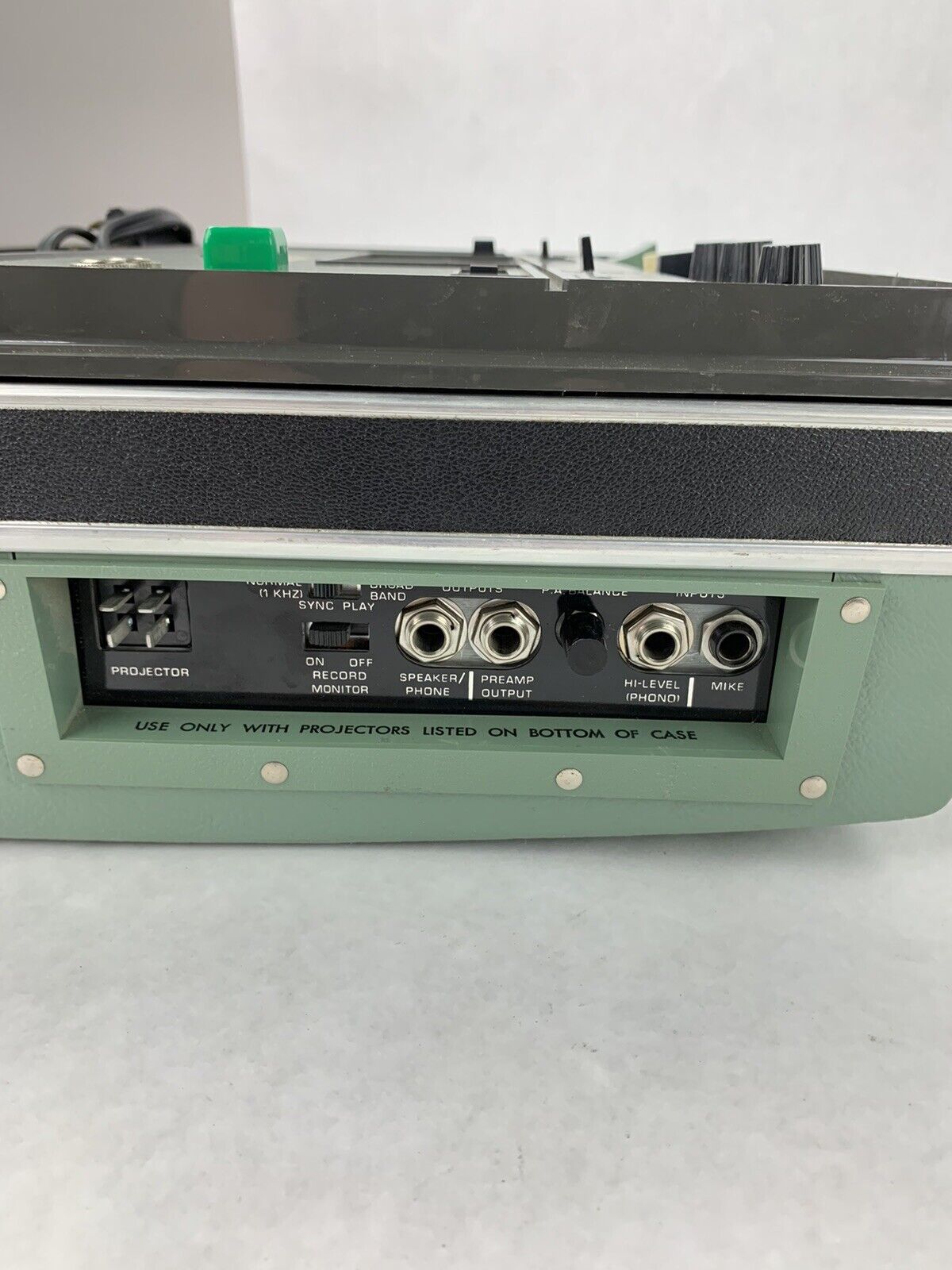 Wollensak 3M 2551 AV Heavy Duty Cassette System Recording In Green Case TESTED
