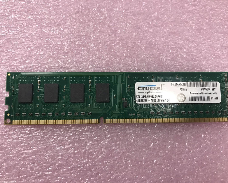 Crucial 8GB Kit 2x4GB Ram CT51264BA160BJ DDR3-1600 UDIMM