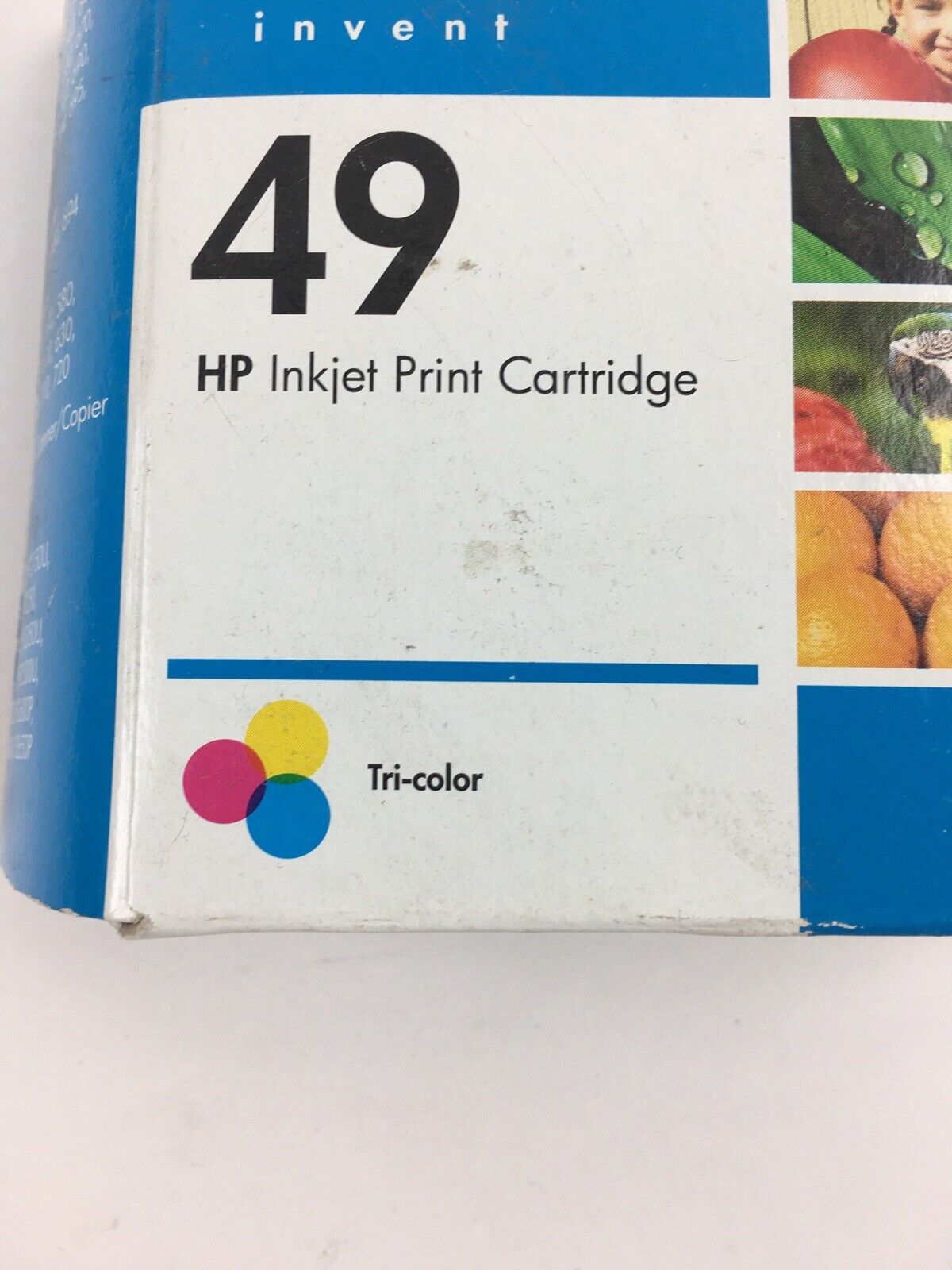 HP 49 Tri-Color Inkjet Print Cartridge 51649A