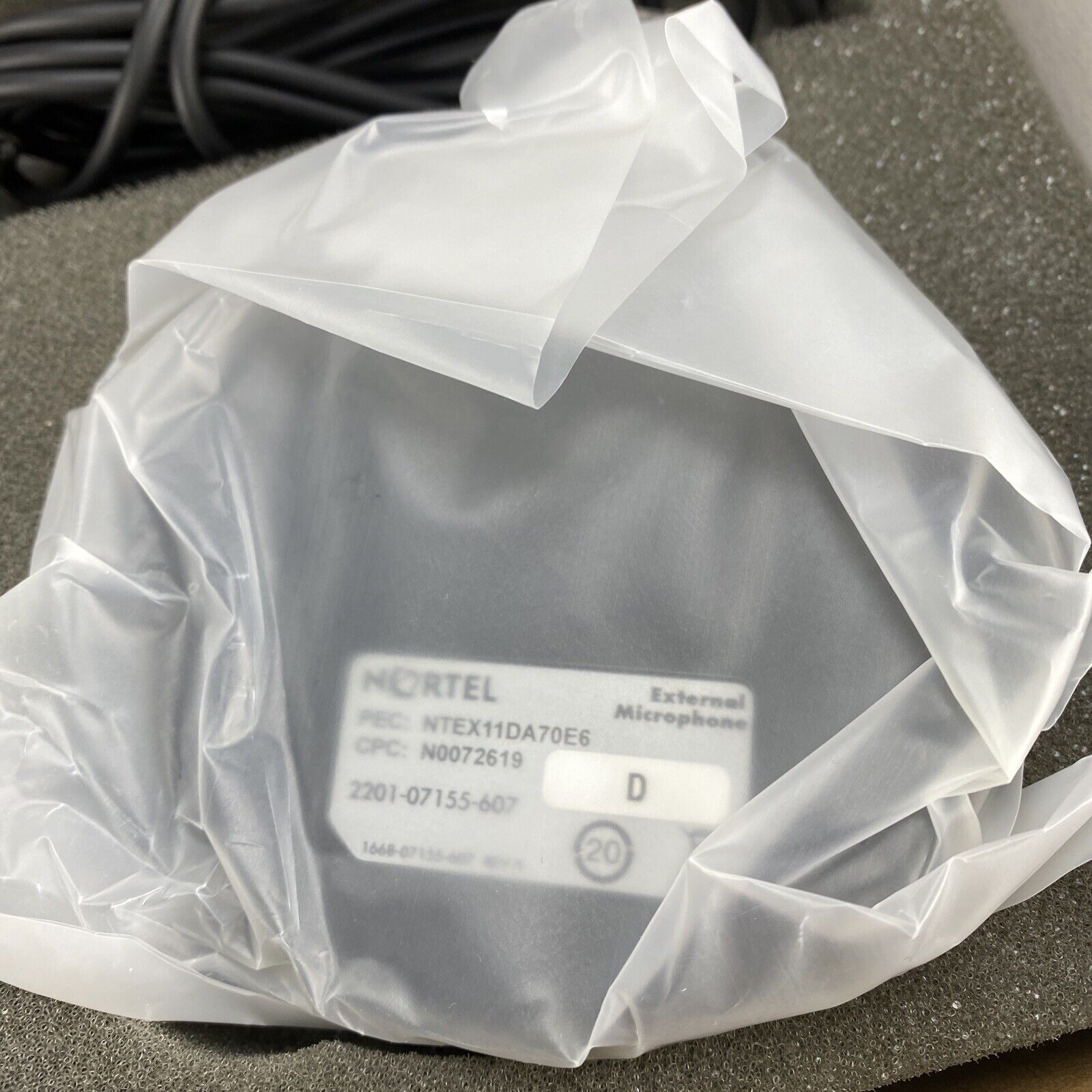 Nortel 2201-07155-607 IP Audio Conference Phone 2033 Extension Mic Set N0072619
