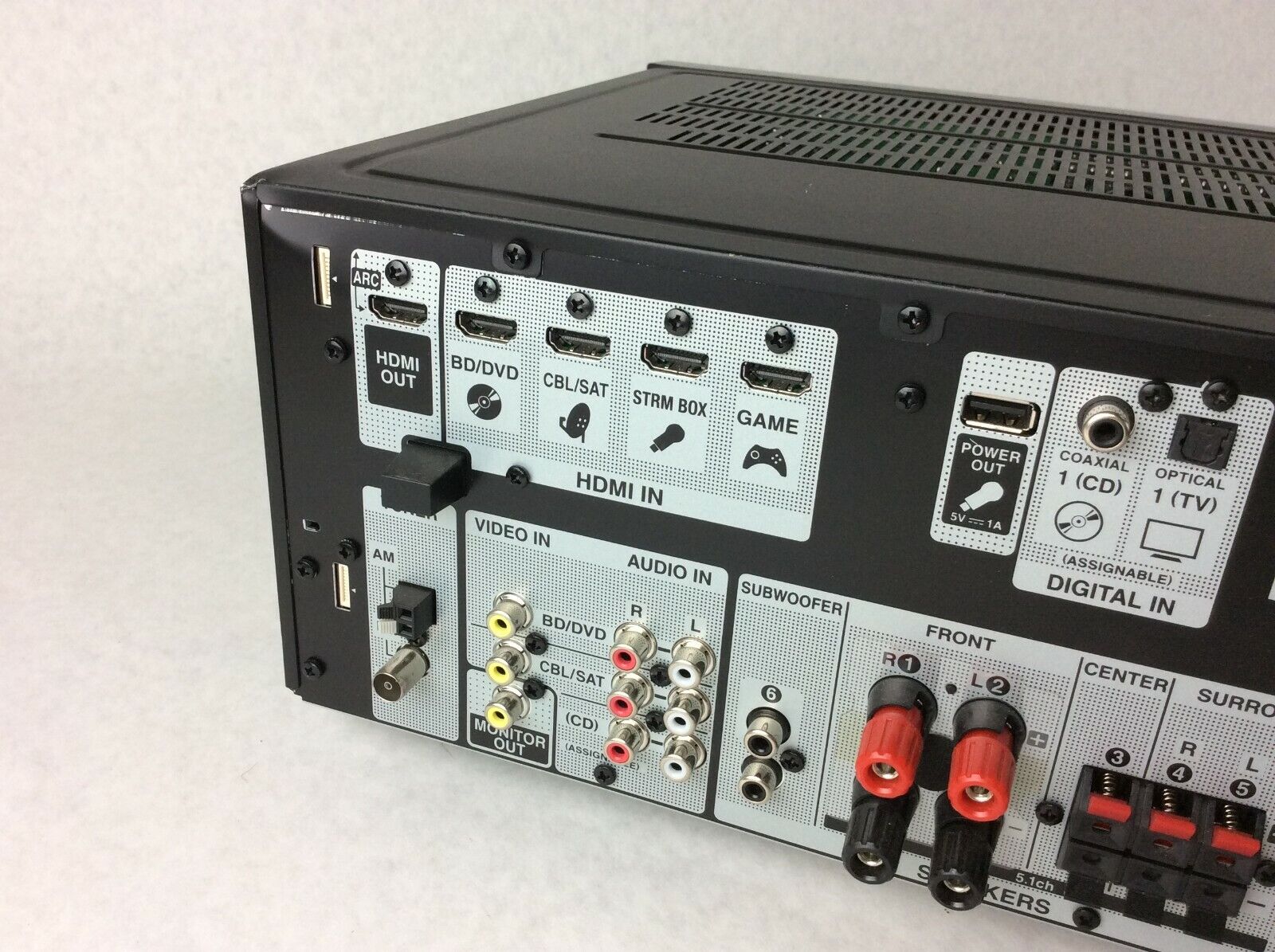 Onkyo TX-SR383 AV Surround Sound Receiver - Parts or Repair