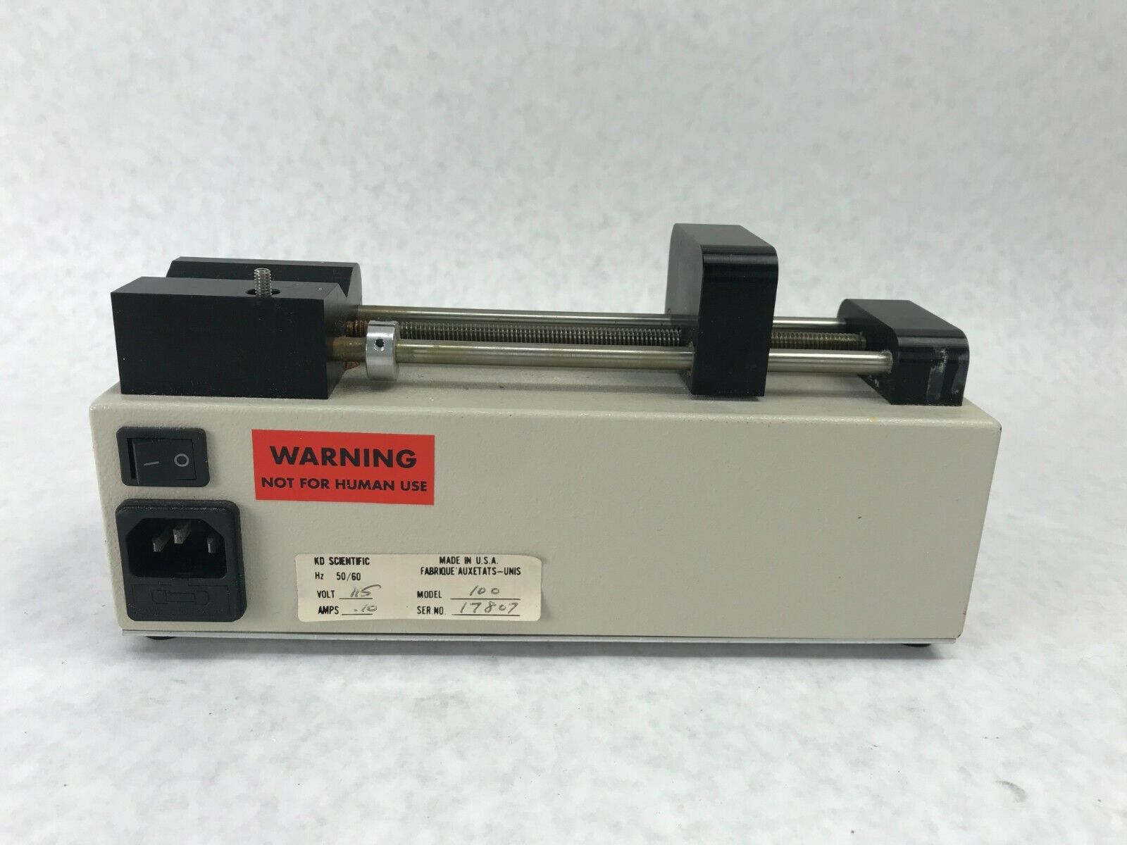 KD Scientific Model 100 Laboratory Syringe Pump - Parts or Repair