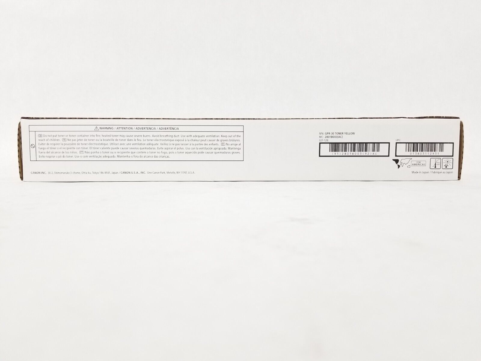 Canon GPR-30 Yellow Toner Cartridge 2801B003AA Genuine OEM
