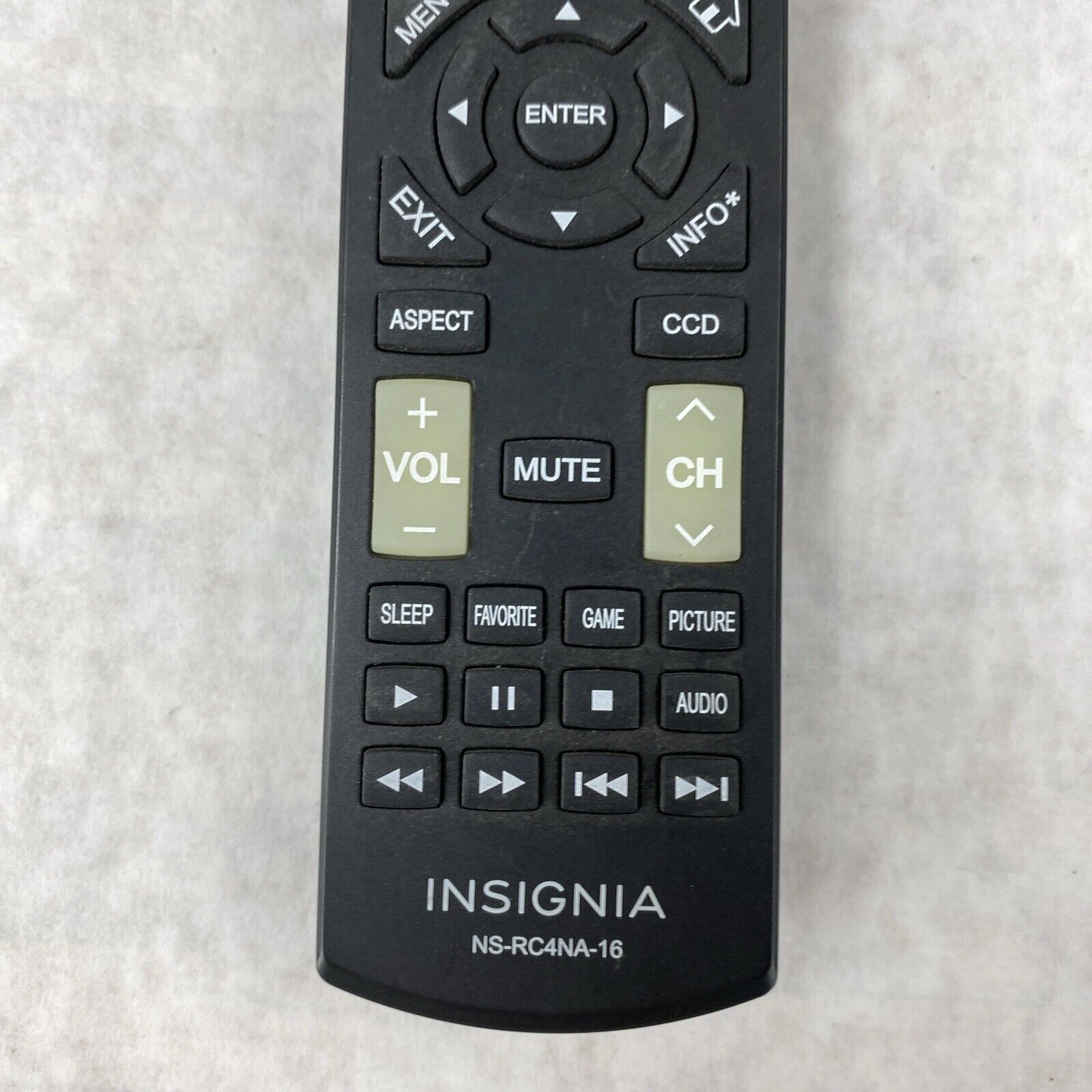 Insignia NS-RC4NA-16 Genuine OEM TV Remote Control TESTED