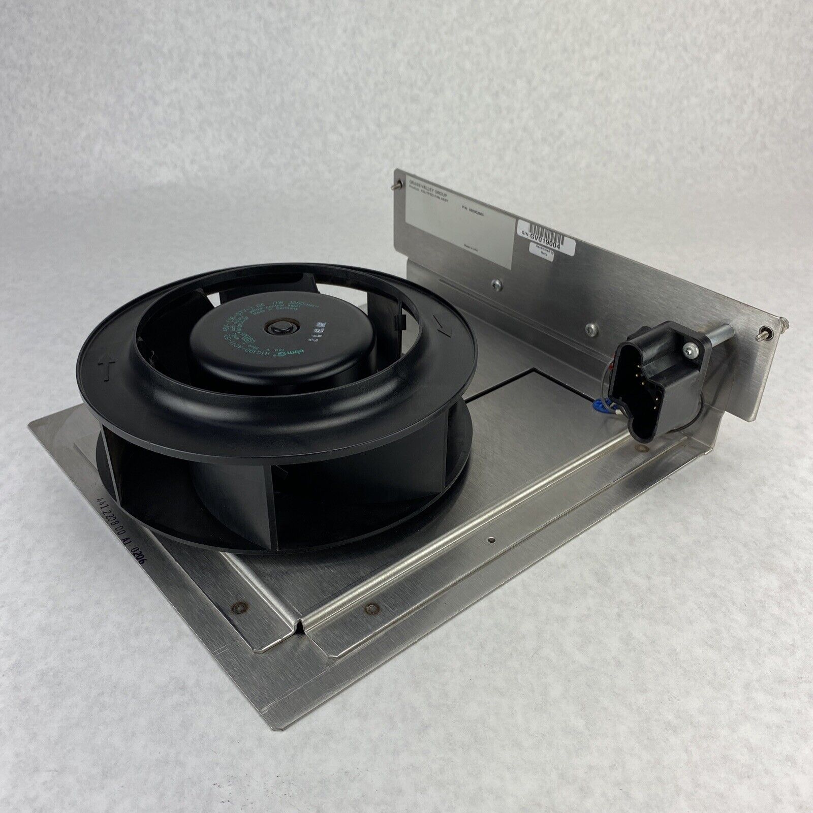 Ebm-Papst R1G190-AC11-52 Grass Valley Kalypso Fan Assembly 660002600