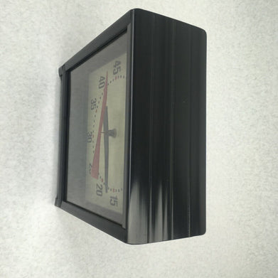 Vintage ME Quartz Table Top Black Plastic Clock