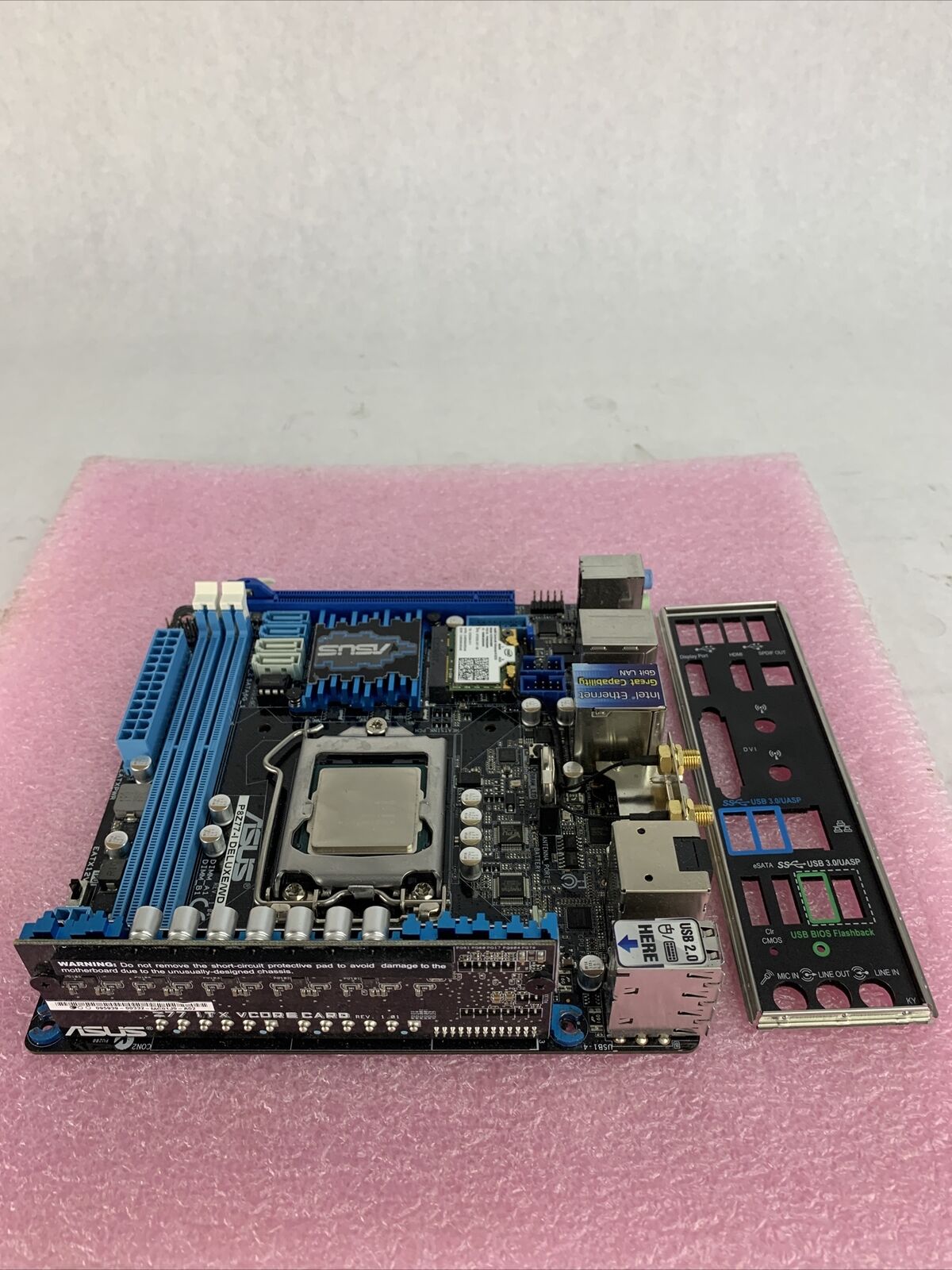 ASUS P8177-I Deluxe/WD Motherboard Intel Core i5-3550 3.3GHz w/ I/O Shield