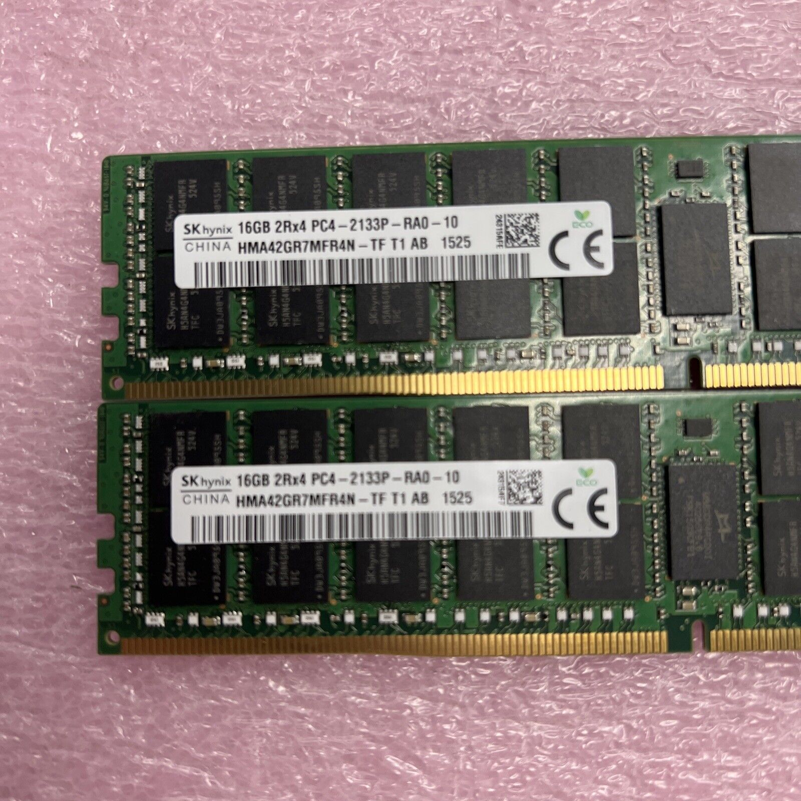 32GB Kit SK Hynix 2x 16GB 2Rx4 PC4-2133P-RA0-10 HMA42GR7MFR4N-TF DDR4 Server RAM