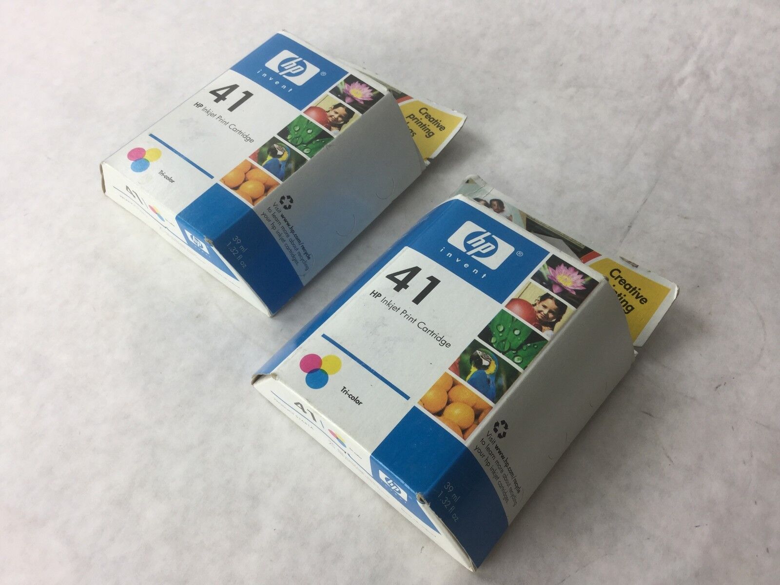 Genuine HP 41 Tri Color Ink Cartridge (51641A) Lot of 2