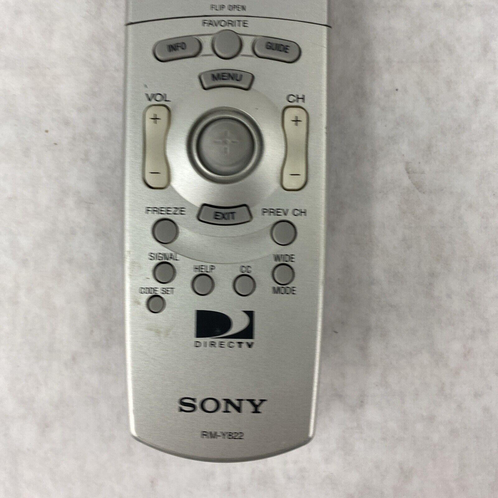 Sony RM-Y822 Directv Genuine OEM TV Remote Control TESTED