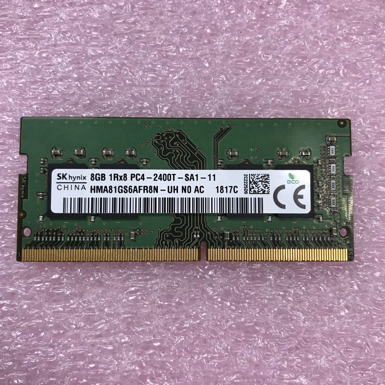 Hynix 8GB 1Rx8 PC4-2400T-SA1-11 Laptop Memory HMA81GS6AFR8N
