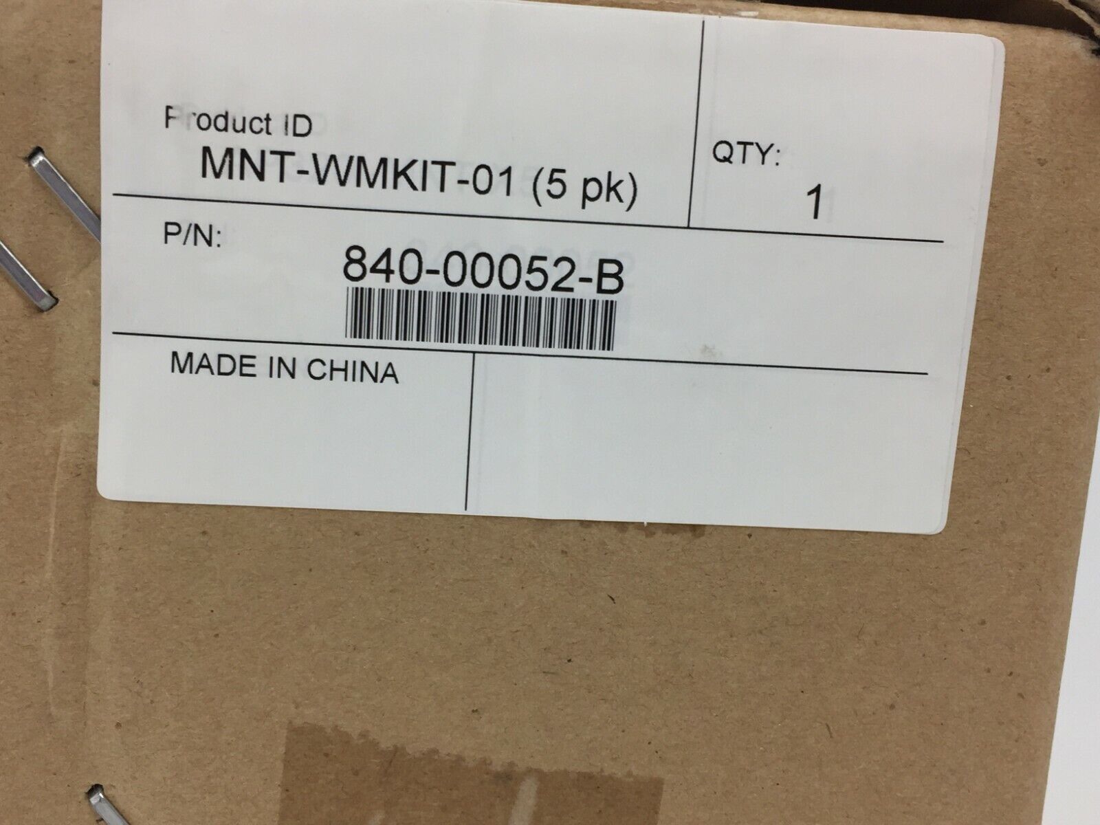Fortinet MNT-WMKIT-01 5 Pack 840-00052-B Lockable Wall Mount Kit for AP1000I