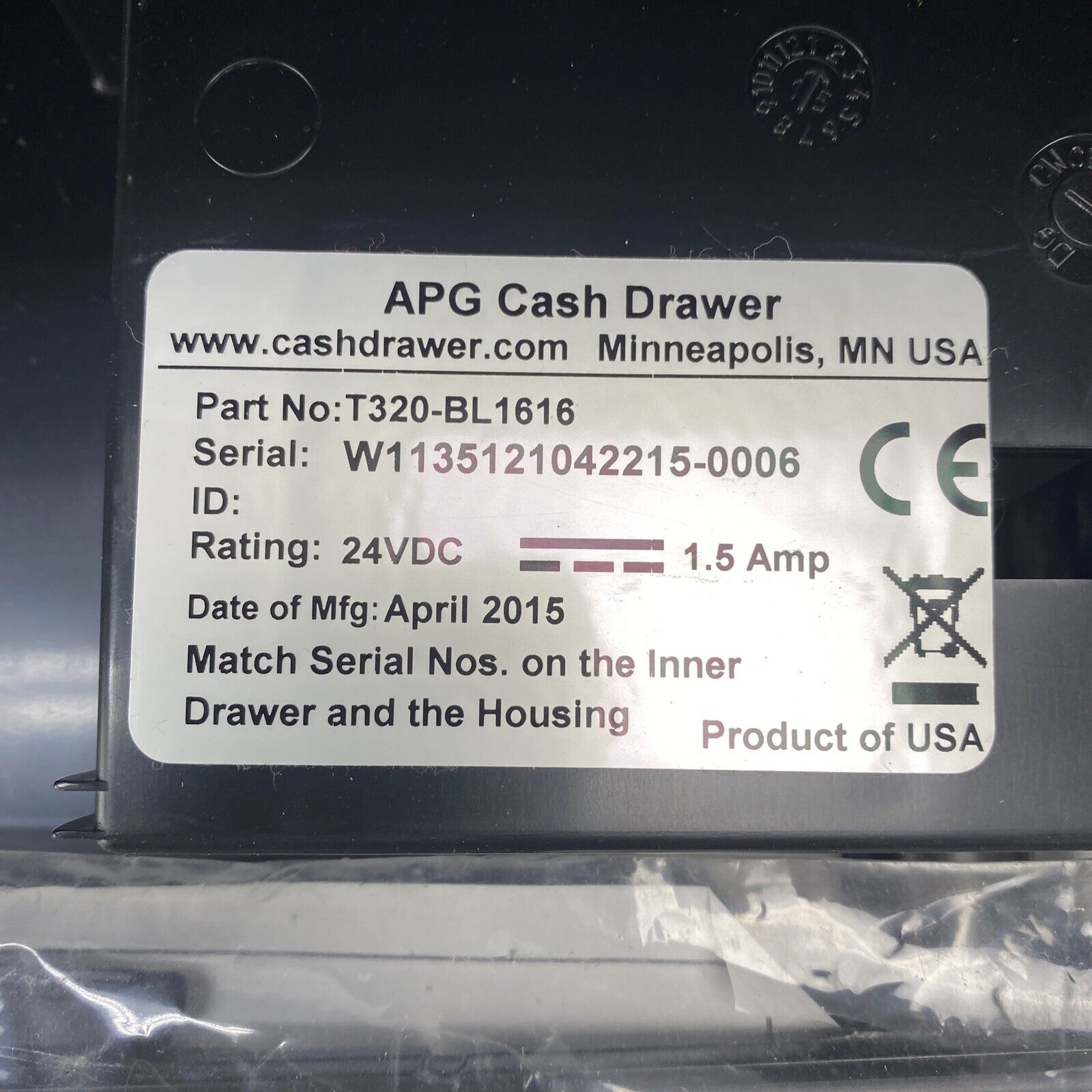 APG Cash Drawer M-404XX