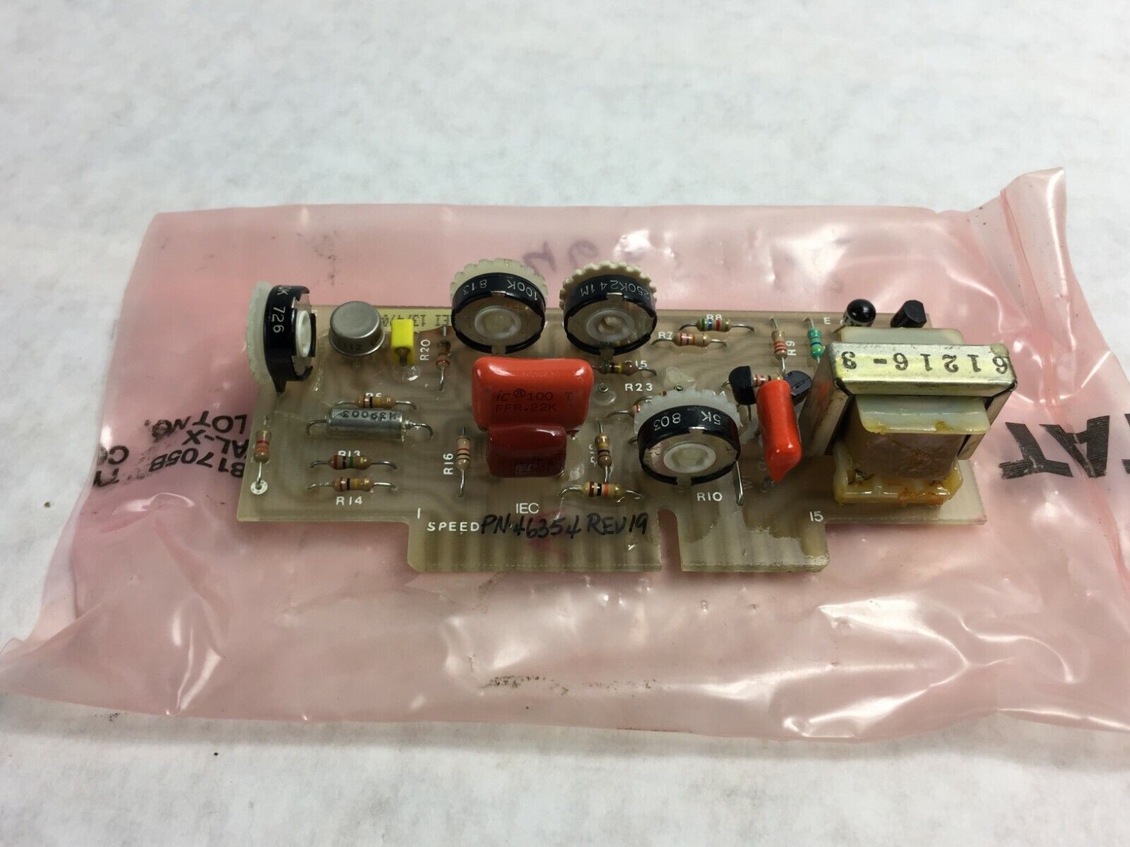 DAMON / IEC P/N 46354 Speed Control Board