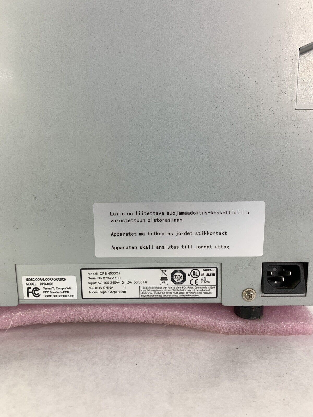 Fujifilm Nidec Copal Corporation Ask-4000 Dpb-4000 Photo Printer Dpb-4000C1