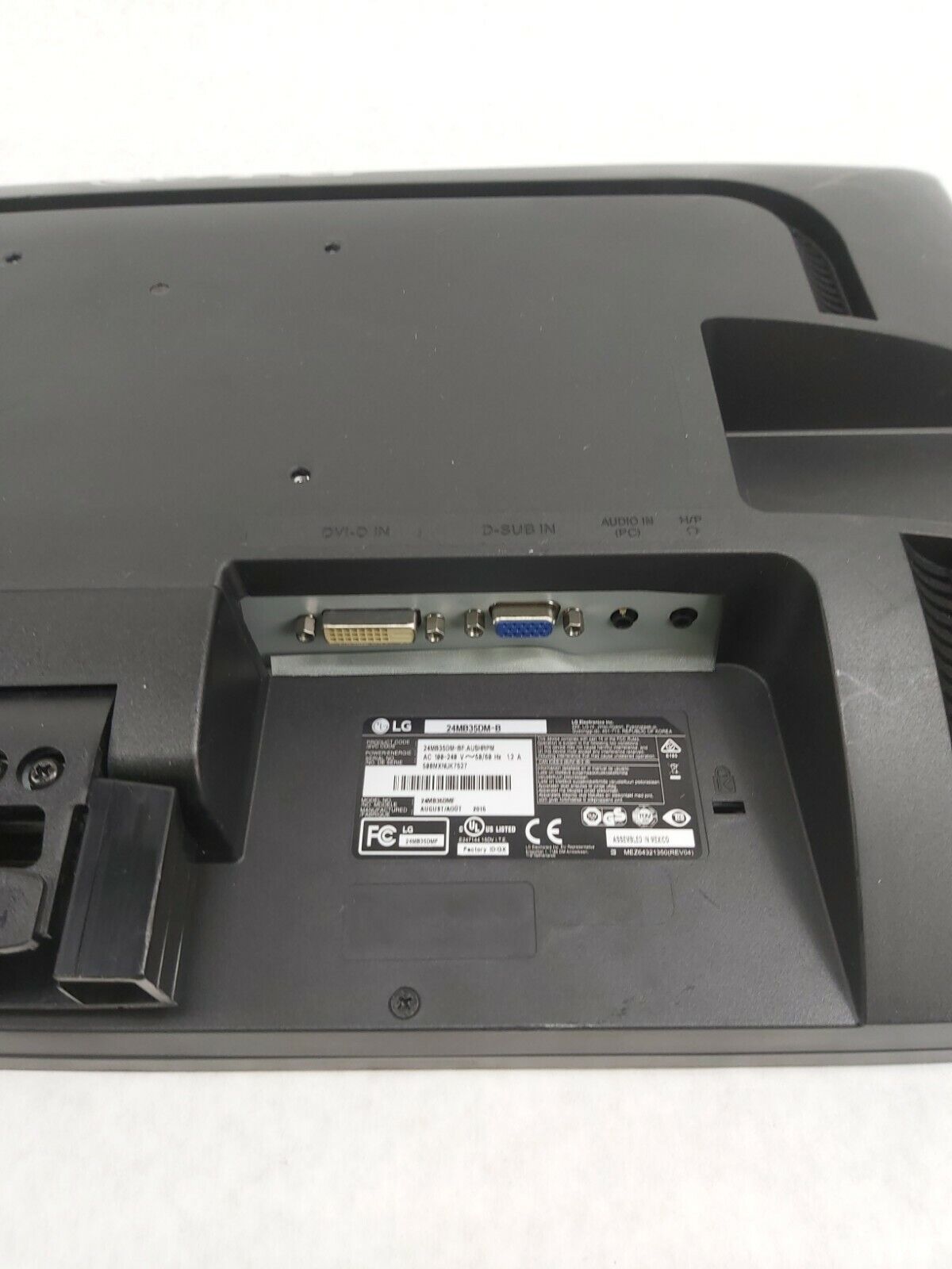 LG 24MB35DM-B 24" LED LCD Monitor - 16:9 - 5 Ms Grade B Power Cord Included