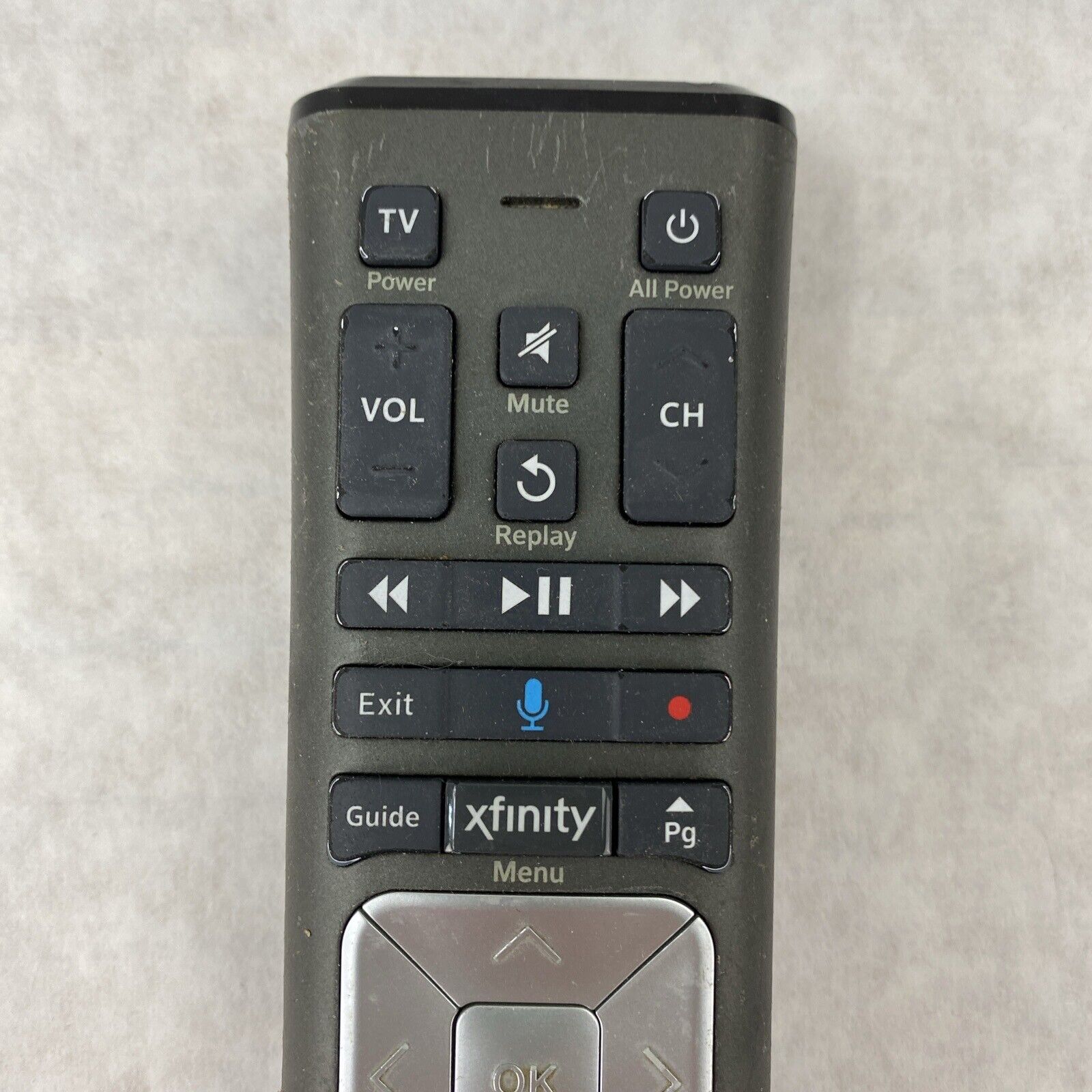 Xfinity XR11 Comcast Voice Remote Control Backlit Dark Gray Grade C