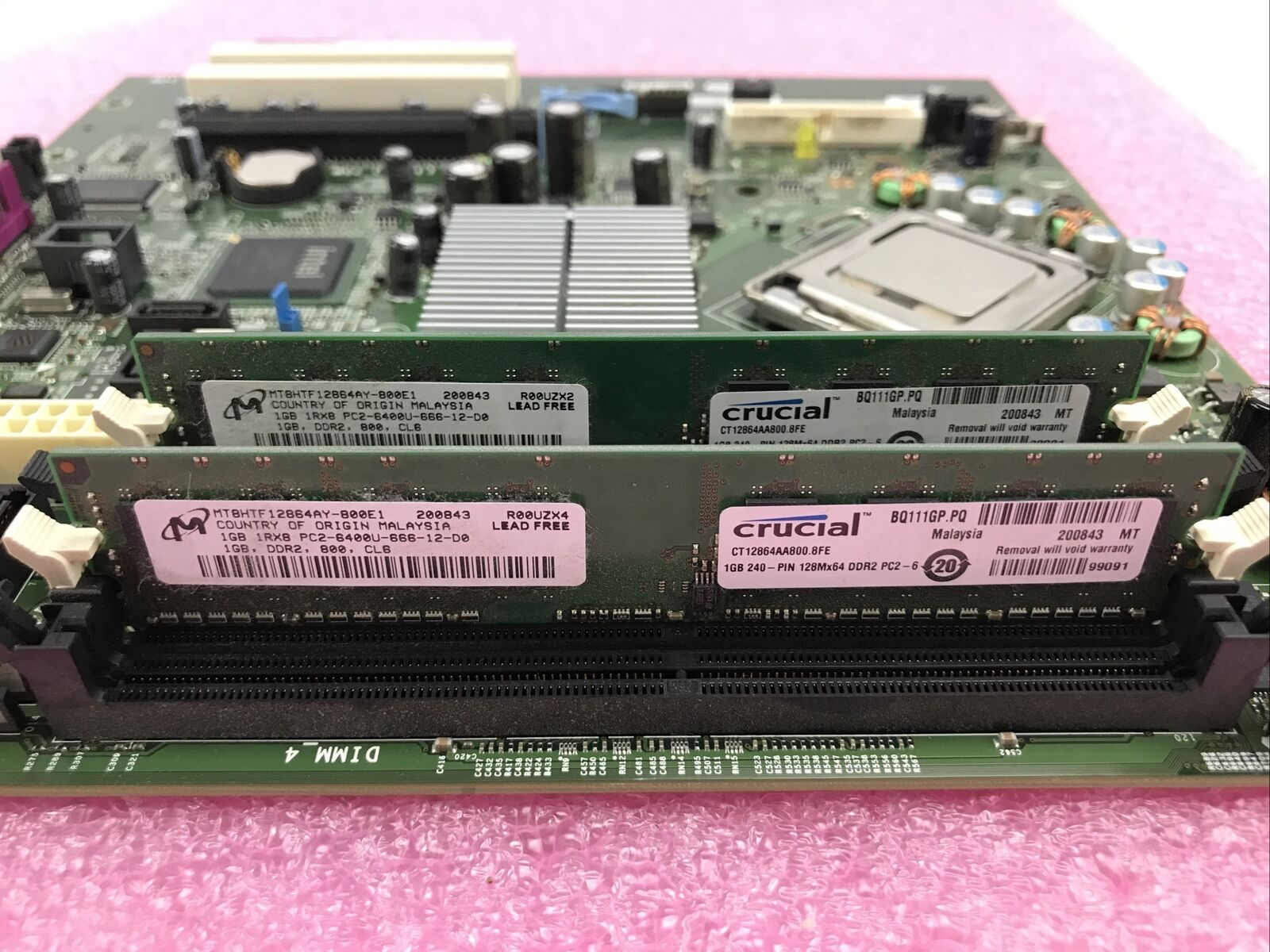 Dell OGM819 Motherboard Intel Core 2 Duo 8400 3.00GHz 2GB RAM